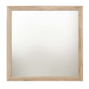 Miquell 40"x40" Mirror, Natural Finish Acme