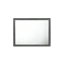 Haiden 46"x35" Mirror, Weathered Black Finish Acme