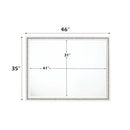 Haiden 46"x35" Mirror, White Finish Acme
