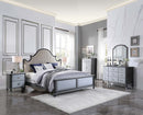 House Beatrice 39"x35" Mirror, Charcoal Finish Acme
