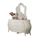 Edalene 37"x40" Mirror, Pearl White Finish Acme