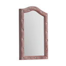 Reggie 22"x30" Mirror, Pink Fabric Acme
