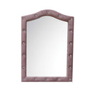 Reggie 22"x30" Mirror, Pink Fabric Acme