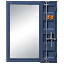 Cargo Vanity 26"x32" Mirror, Blue Finish Acme