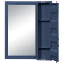 Cargo Vanity 26"x32" Mirror, Blue Finish Acme