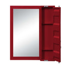 Cargo Vanity 26"x32" Mirror, Red Finish Acme