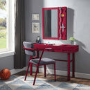 Cargo Vanity 26"x32" Mirror, Red Finish Acme