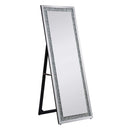 Noralie Floor 22"x63" Mirror, Mirrored & Faux Diamonds Acme