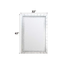 Nysa Accent 32"x47" Mirror, Mirrored & Faux Crystals Acme