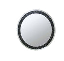 Nysa Accent 39"x39" Mirror, Mirrored & Faux Crystals Acme