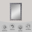 Kachina Accent 31"x47" Mirror, Mirrored & Faux Gems Acme