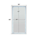 Noralie Floor 35"x68" Mirror, LED, Mirrored & Faux Diamonds Acme