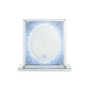 Noralie Accent 22"x23" Mirror w/Led, Mirrored & Faux Diamonds Acme