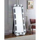 Noralie Floor 26"x63" Mirror, Mirrored & Faux Diamonds Acme