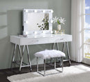 Avery Accent 32"x26" Mirror, White Finish Acme