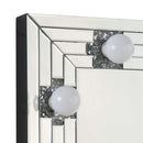 Noralie Accent 32"x28" Mirror, Mirrored & Faux Diamonds Acme
