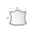Salonia 41"x43" Mirror, Pink Velvet Acme