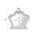 Latisha 48"x46" Mirror, White Finish Acme