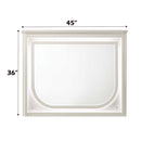 Laveda 45"x36" Mirror w/LED, Pearl White Finish Acme