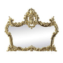 Desiderius 70"x56" Mirror, Antique Gold & Hand Painted Brown Finish Acme