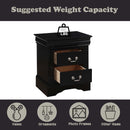 Louis Philippe III Nightstand, Black Finish Acme