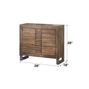 Andria Nightstand, Reclaimed Oak Finish Acme