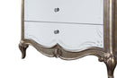 Esteban Nightstand, Antique Champagne Finish Acme