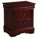 Louis Philippe Nightstand, Cherry Finish Acme