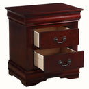 Louis Philippe Nightstand, Cherry Finish Acme