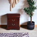 Louis Philippe Nightstand, Cherry Finish Acme