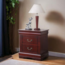 Louis Philippe Nightstand, Cherry Finish Acme