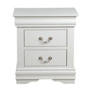 Louis Philippe Nightstand, White Finish Acme