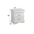 Louis Philippe Nightstand, White Finish Acme