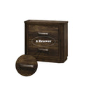 Elettra Nightstand, Rustic Walnut Finish Acme