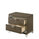 Skylar Nightstand, Dark Champagne Finish Acme