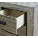 Lyndon Nightstand, Weathered Gray Grain Finish Acme