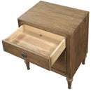 Inverness Nightstand, Reclaimed Oak Finish Acme
