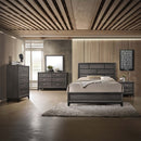 Valdemar Nightstand, Weathered Gray Finish Acme