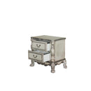 Dresden Nightstand, Vintage Bone White Finish Acme