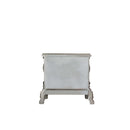 Dresden Nightstand, Vintage Bone White Finish Acme