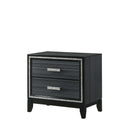 Haiden Nightstand, Weathered Black Finish Acme