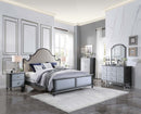 House Beatrice Nightstand, Charcoal & Light Gray Finish Acme