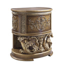 Constantine Nightstand, Brown & Gold Finish Acme