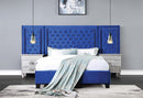 Varian Nightstand, Silver & Mirrored Finish Acme
