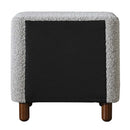 Cleo Nightstand, Gray Boucle Acme