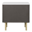 Clayten Nightstand, Marble Top & Espreeso Finish Acme