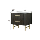 Clayten Nightstand, Marble Top & Espreeso Finish Acme
