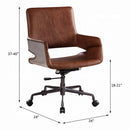 Kamau Office Chair, Vintage Cocoa Top Grain Leather Acme