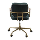 Siecross Office Chair, Emerald GreenTop Grain Leather Acme