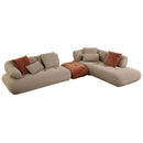 Carrick Ottoman, Rust Brown Chenille Acme